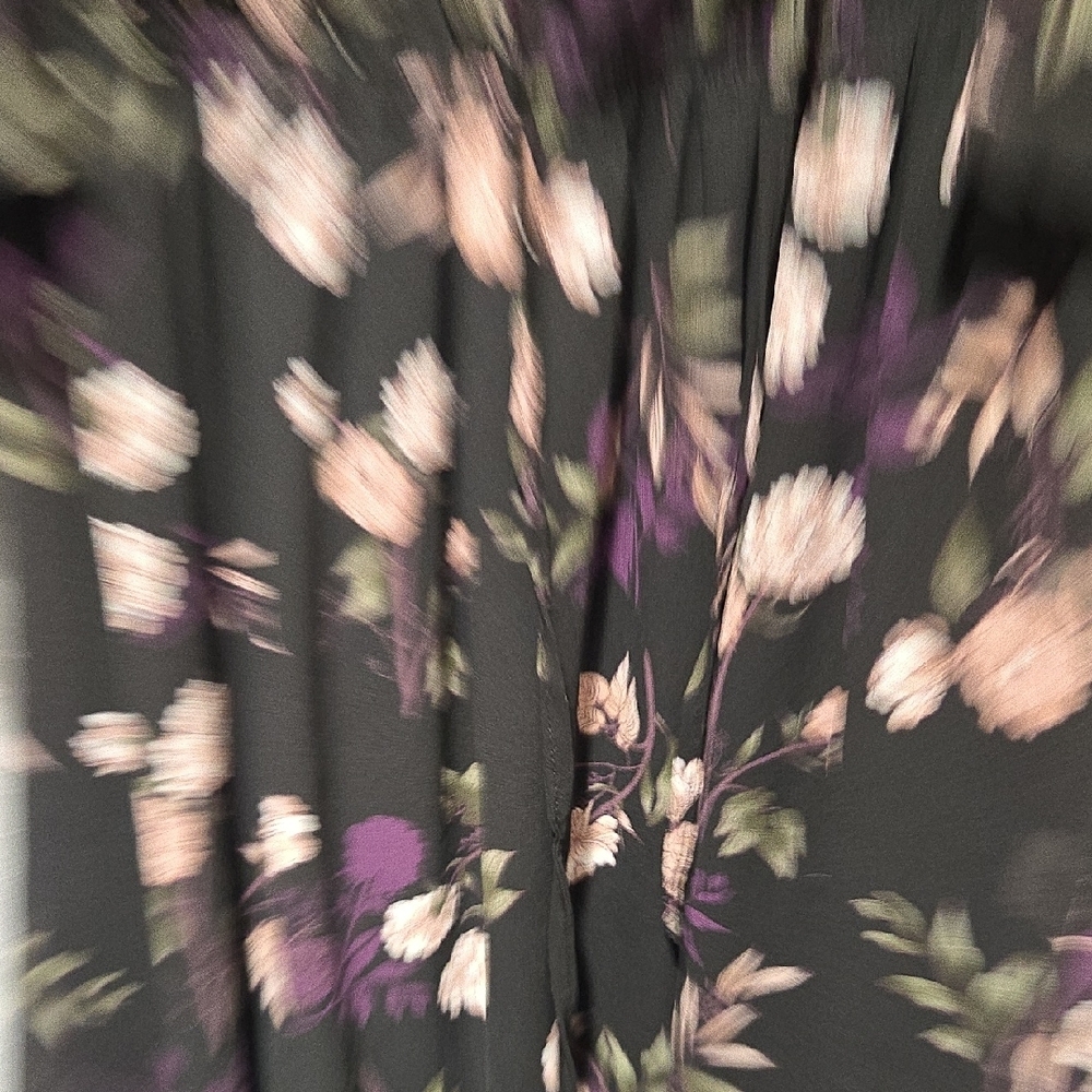 Torrid Black Dress with Purple Floral Design - Picture 6 of 6